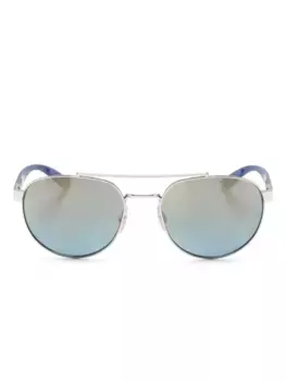 Солнцезащитные очки-пилоты RB3736 Ray-Ban, серебяный
