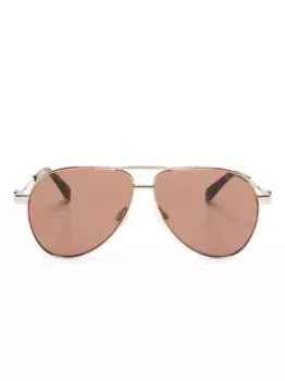 Солнцезащитные очки-пилоты Ruston Off-White Eyewear, коричневый