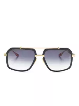 Солнцезащитные очки-пилоты с эффектом градиента Dita Eyewear, черный