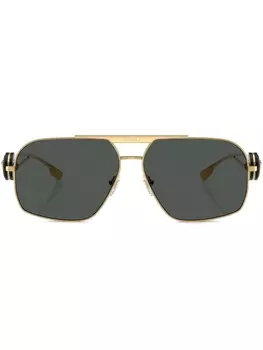 Солнцезащитные очки-пилоты с декором Medusa Versace Eyewear, золотистый