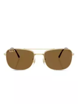 Солнцезащитные очки-пилоты с двойным мостом Ray-Ban, золотой