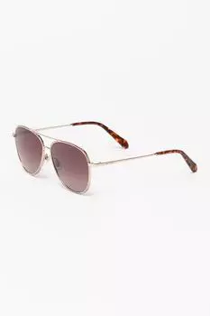 Солнцезащитные очки-пилоты с градиентом Fossil, желтый