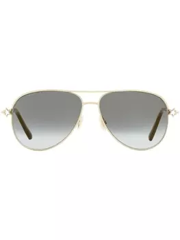 Солнцезащитные очки-пилоты Sansa Jimmy Choo Eyewear, золотистый