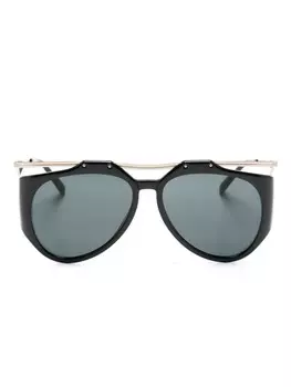 Солнцезащитные очки-пилоты SL M137 Amelia Saint Laurent Eyewear, черный
