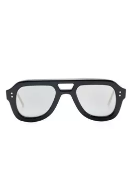 Солнцезащитные очки-пилоты Thom Browne Eyewear, черный
