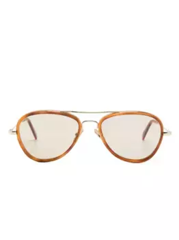 Солнцезащитные очки-пилоты TOTEME, коричневый