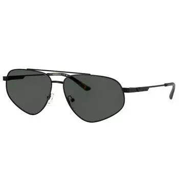 Солнцезащитные очки-пилоты унисекс Emporio Armani EA 2156 300187 59 мм, цвет matte black