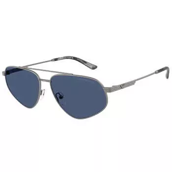 Солнцезащитные очки-пилоты унисекс Emporio Armani EA 2156 300380 59 мм, цвет matte gunmetal