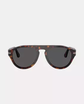 Солнцезащитные очки-пилоты унисекс из ацетата Persol, коричневый