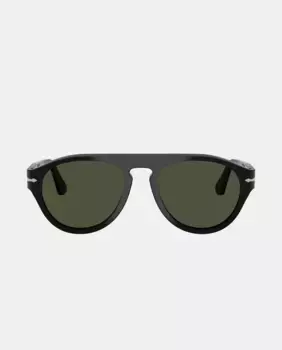 Солнцезащитные очки-пилоты унисекс из ацетата Persol, черный