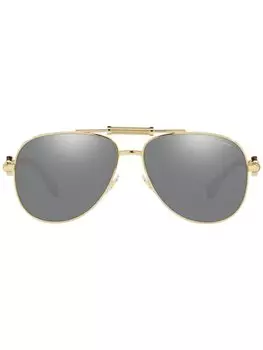Солнцезащитные очки-пилоты VE2236 Versace Eyewear, золотистый