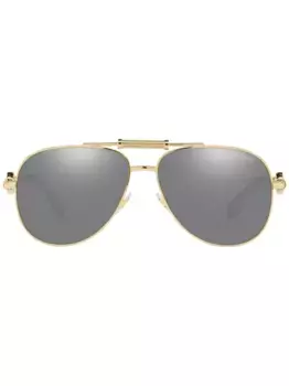 Солнцезащитные очки-пилоты VE2236 Versace Eyewear, золотой