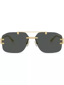 Солнцезащитные очки-пилоты Versace Eyewear, золотой