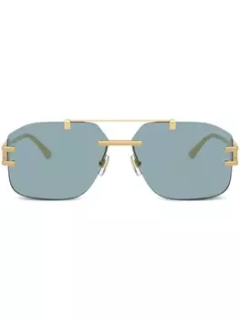 Солнцезащитные очки-пилоты Versace Eyewear, золотой