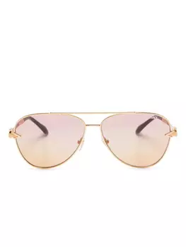 Солнцезащитные очки-пилоты Versace Eyewear, золотой