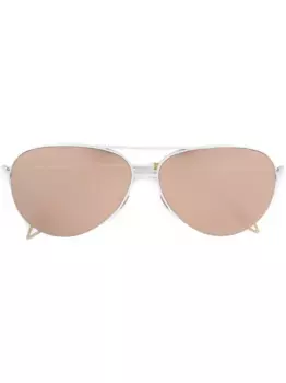 Солнцезащитные очки-пилоты VICTORIA BECKHAM, белый