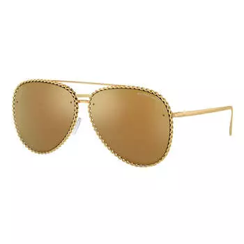 Солнцезащитные очки-пилоты женские Michael Kors PORTOFINO MK 1147 18967P 59 мм, цвет shiny yellow gold