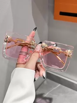 Солнцезащитные очки пляжные, розовый