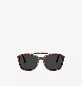 Солнцезащитные очки Po0203S в квадратной оправе из ацетата Persol, коричневый