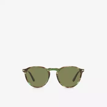 Солнцезащитные очки Po3286S Phantos-frame из ацетата Persol, зеленый