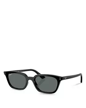 Солнцезащитные очки-подушки, 53 мм Ray-Ban, черный