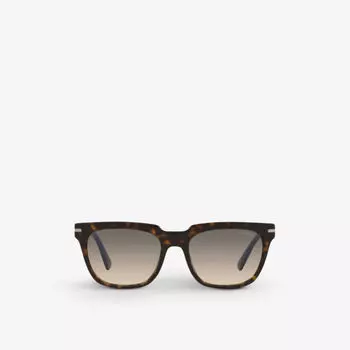 Солнцезащитные очки-подушки PR 04YS из ацетата Prada, коричневый
