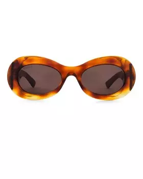 Солнцезащитные очки Пятая авеню Gucci, цвет Havana & Brown