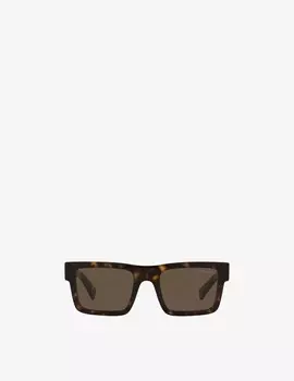 Солнцезащитные очки PR19WS в квадратной оправе Prada, цвет Trt Gry, Blu G P