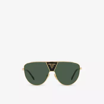 Солнцезащитные очки PR 69ZS в металлической оправе Prada, желтый