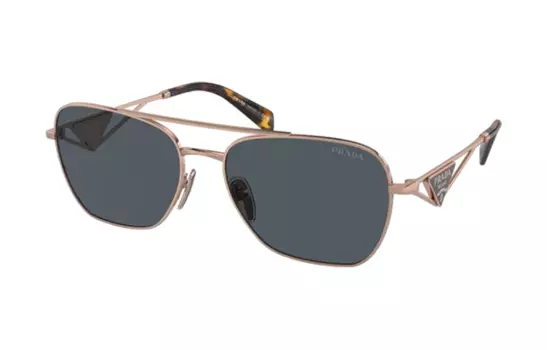 Солнцезащитные очки Prada Aviator женские, розовое золото