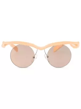 Солнцезащитные очки Prada Eyewear Morph в круглой оправе, розовый