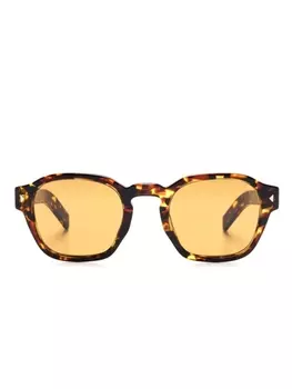 Солнцезащитные очки Prada Eyewear с черепаховым эффектом, коричневый
