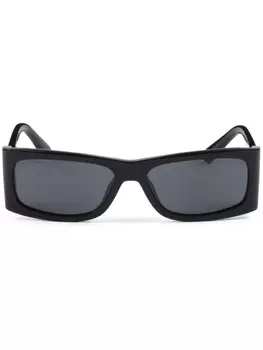 Солнцезащитные очки Prada Eyewear в прямоугольной оправе, черный