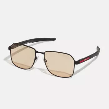 Солнцезащитные очки Prada Linea Rossa, черный матовый