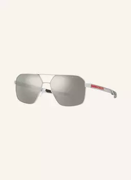 Солнцезащитные очки PRADA LINEA ROSSA PS 55WS, серебряный