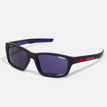 Солнцезащитные очки Prada Linea Rossa Unisex, черный/синий/темно-синий