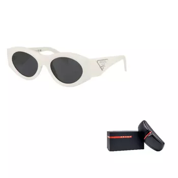 Солнцезащитные очки Prada Logo-plaque женские, белый