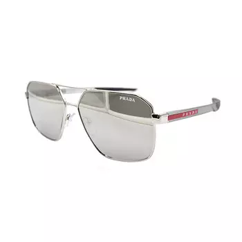 Солнцезащитные очки Prada мужские, серебряный