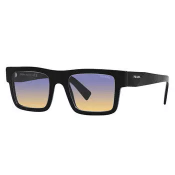 Солнцезащитные очки Prada PR 19WS 1AB06Z 52 мм унисекс прямоугольной формы, черный