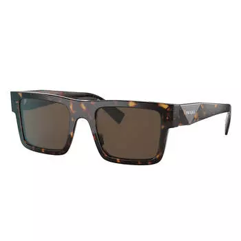 Солнцезащитные очки Prada PR 19WS 2AU8C1 52 мм унисекс прямоугольной формы, цвет tortoise