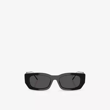 Солнцезащитные очки Prada Pr b05s Pillow-Frame с ацетатной оправой, черный
