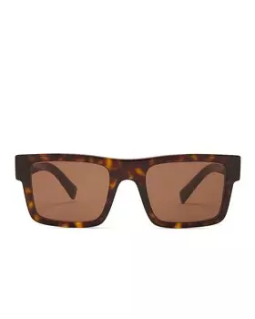 Солнцезащитные очки Prada Rectanglular Frame, коричневый