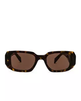 Солнцезащитные очки Prada Scultoreo Narrow, цвет Havana