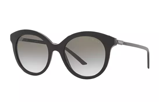 Солнцезащитные очки Prada в круглой оправе, черный