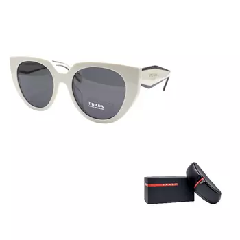 Солнцезащитные очки Prada женские, белый / черный