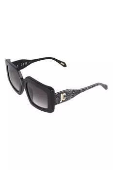 Солнцезащитные очки прямоугольной формы с градиентом Just Cavalli, черный