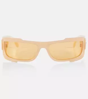 Солнцезащитные очки прямоугольной формы Versace, розовый