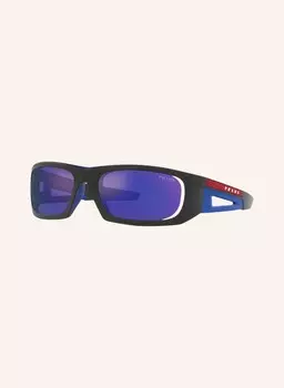 Солнцезащитные очки ps 02ys PRADA LINEA ROSSA, цвет 16G05U - SCHWARZ MATT/BLAU