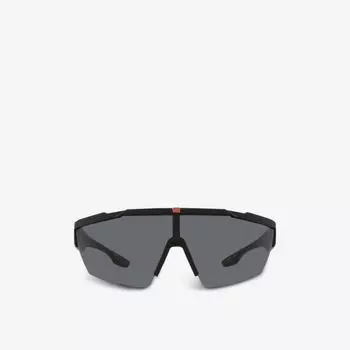 Солнцезащитные очки PS 03XS в нейлоновой оправе Prada Linea Rossa, черный