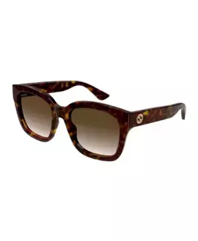 Солнцезащитные очки Quadrache Havana из ацетата Gucci, коричневый